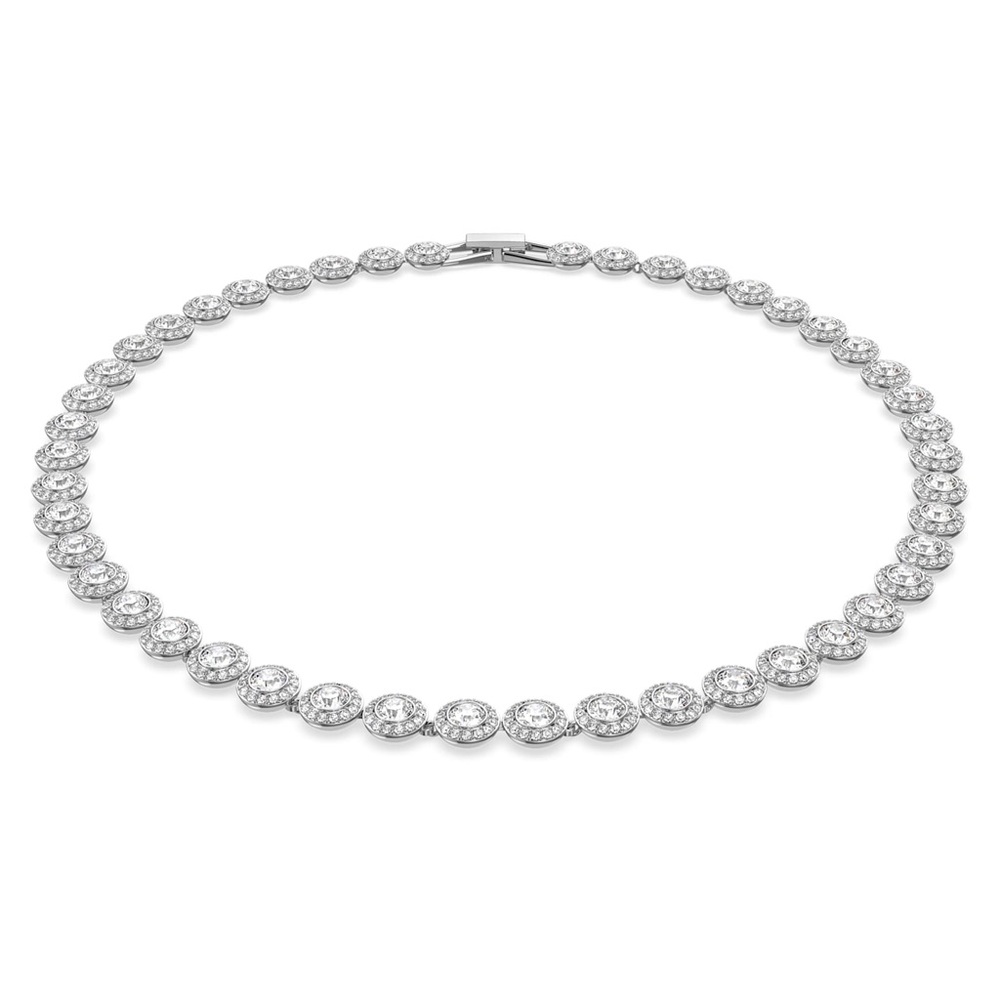 ✨ NEW 18k White Gold Plated Crystal Tennis Necklace